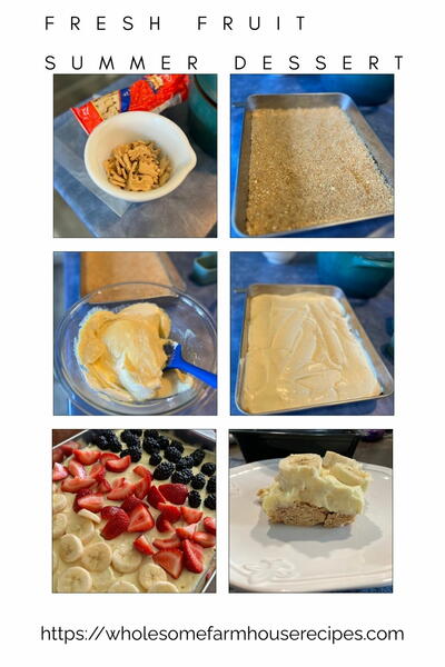 Quick No Bake Pudding Dessert Loaded With Fresh Fruit