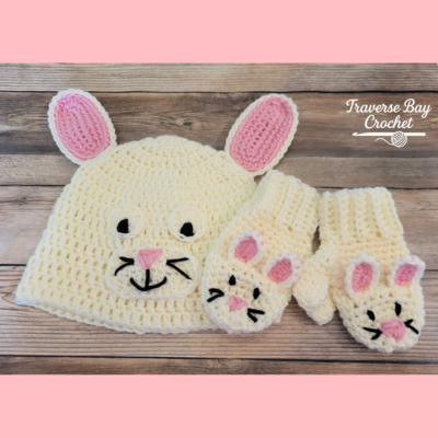 Bunny Hat Mitten Set