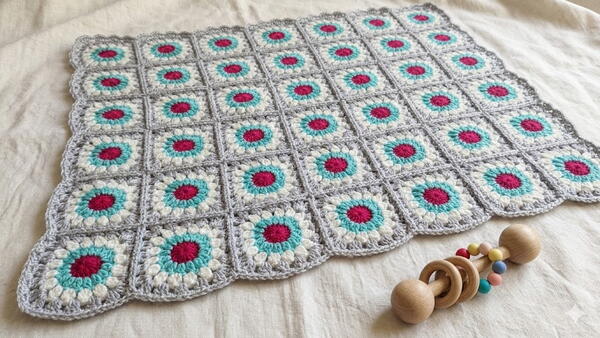 Crochet Granny Square Daisy Blanket For Beginners Free Pattern