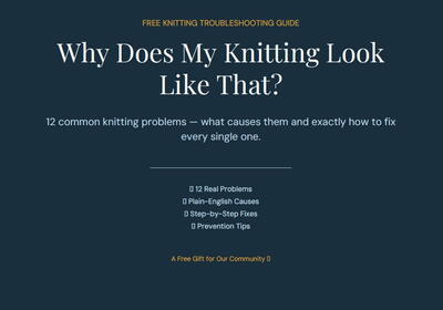 Knitting Troubleshooting Guide