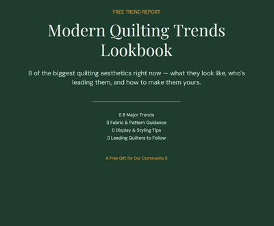 Quilting Trends Lookbook