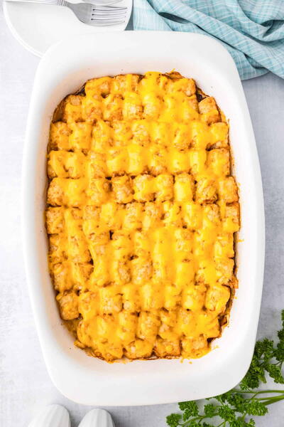 Sloppy Joe Tater Tot Casserole