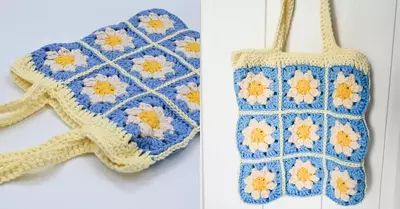Daisy Granny Square Bag Pattern