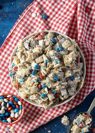 Red White And Blue Puppy Chow