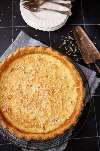 Southern Coconut Custard Pie (no Bisquick)