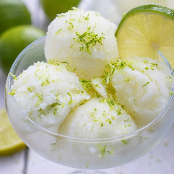 Homemade Lime Sherbet