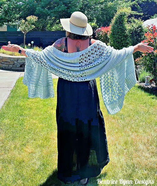 Blue Sunday Shawl