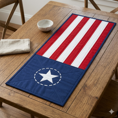Easy Patriotic Table Runner