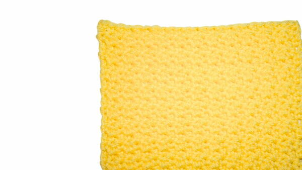 Lemon Peel Crochet Stitch Washcloth