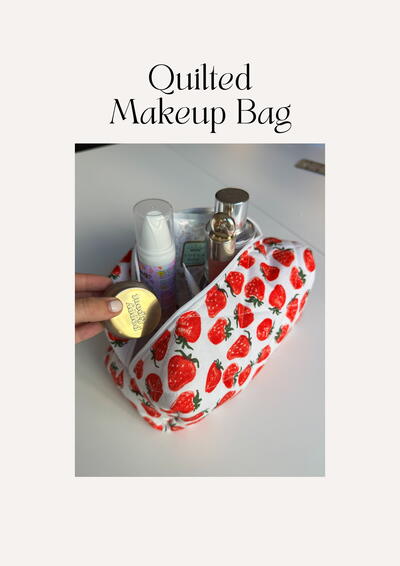 Quilted Makeup Bag