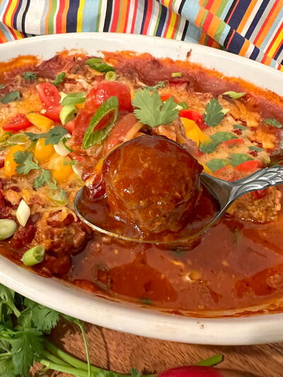 Taco Meatballs Casserole