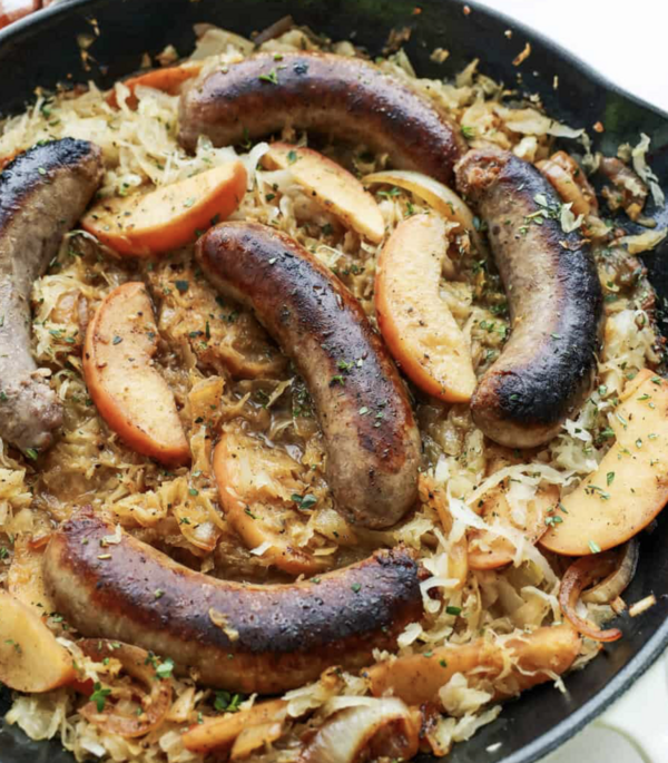 Bratwurst And Sauerkraut