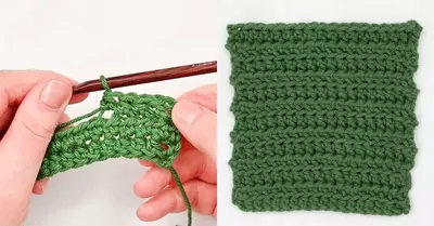 How To Front Loop Half Double Crochet