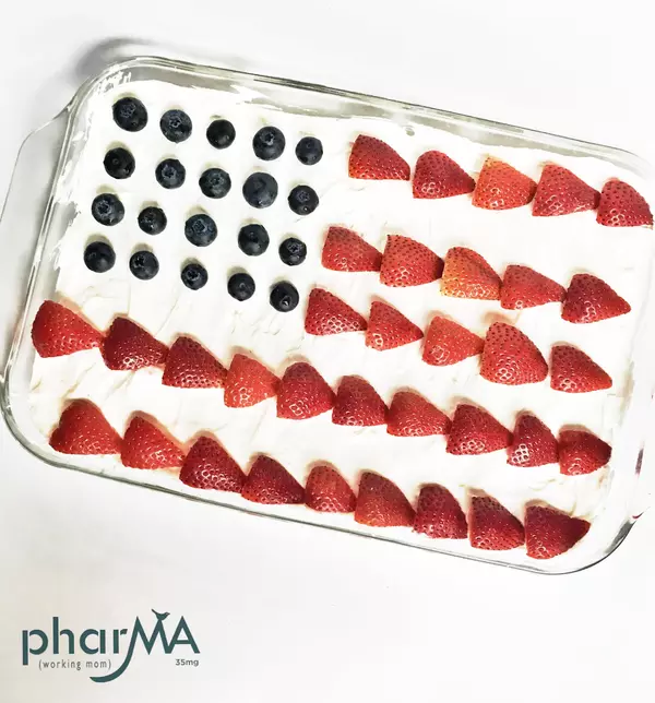 American Flag No-bake Dessert