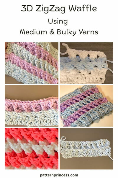 How To Crochet The 3d Zigzag Waffle Stitch Pattern