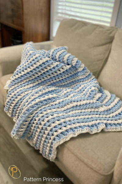 Marshmallow Skies Throw Blanket Crochet Pattern