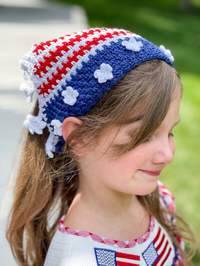 Americana Stars & Stripes Head Scarf