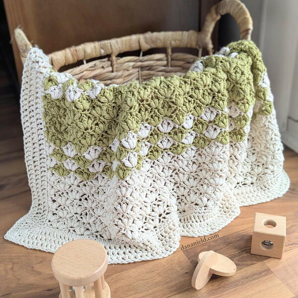 Lotus Stitch Crochet Baby Blanket