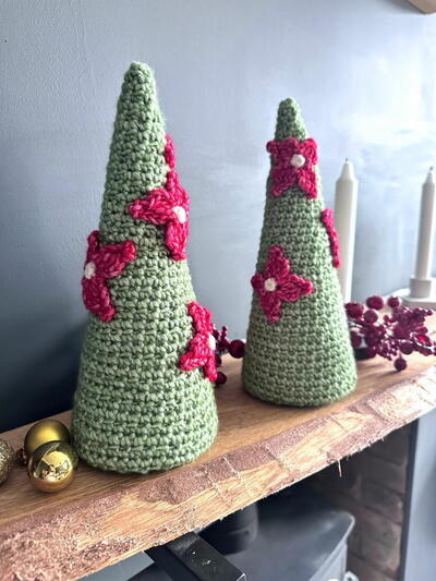 Christmas Poinsettia Tree