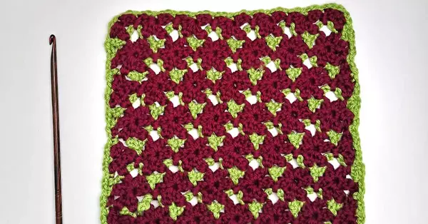Crochet Rose Blanket Square – Free Pattern