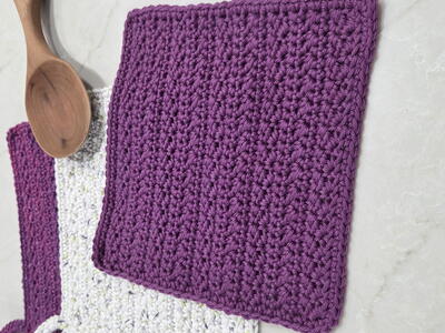 Garden Rows Dishcloth