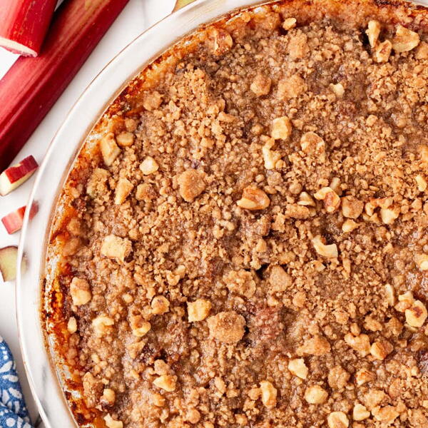 Rhubarb Impossible Pie