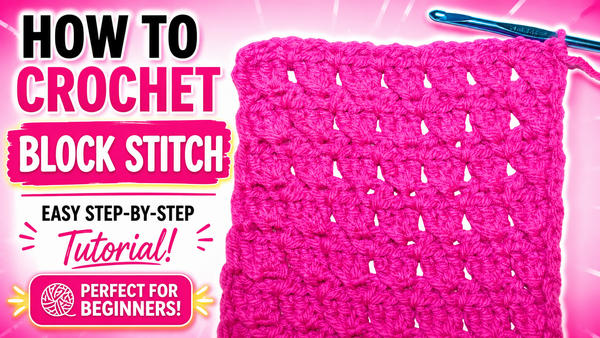 Easy Crossover Block Stitch Washcloth