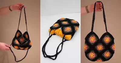 Bloom Granny Square Bag Crochet Pattern