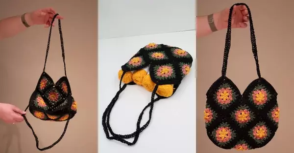 Bloom Granny Square Bag Crochet Pattern