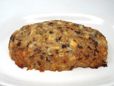 Chicken And Mushroom Meatloaf With Fontina Cheese