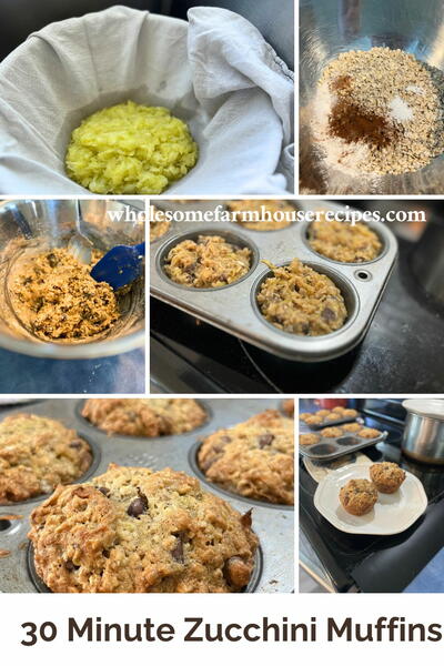 Chocolate Chip Zucchini Breakfast Muffins Recipe