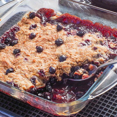 Saskatoon Berry Crumble