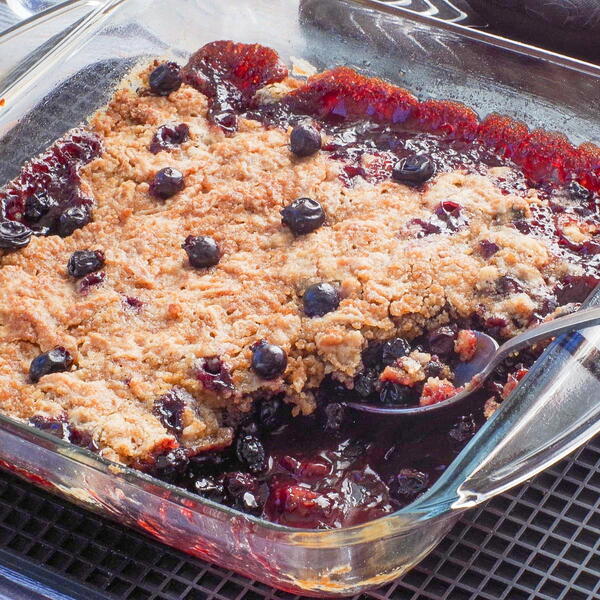 Saskatoon Berry Crumble