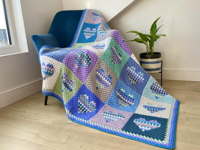 Heart Block Blanket 