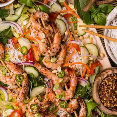 Vietnamese Salad With Shrimp