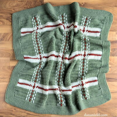 Plaid Crochet Baby Blanket