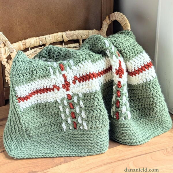 Plaid Crochet Baby Blanket