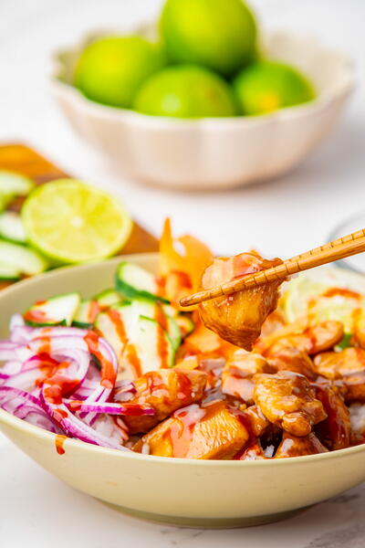 Chicken Poke Bowls