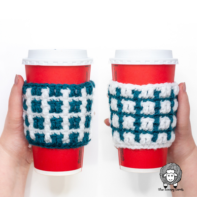 Cedar Lane Mosaic Crochet Cup Cozy