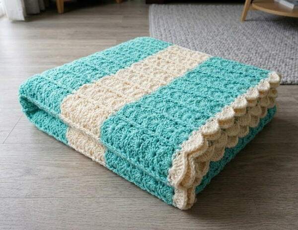 Hidden Turkish Textured Super Warm Crochet Blanket