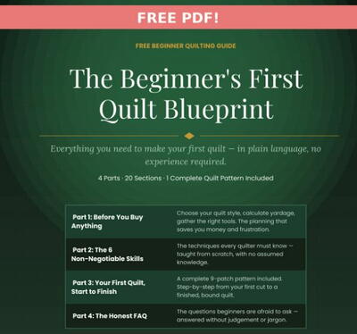 Beginner's First Quilt Blueprint