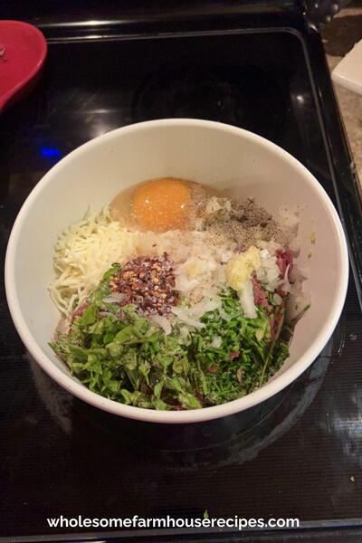 Venison Meatballs With Fresh Herbs And Melted Cheese