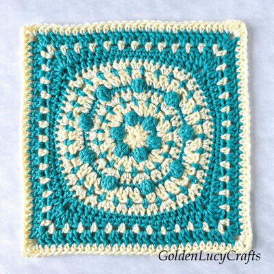 Atom Crochet Square Block