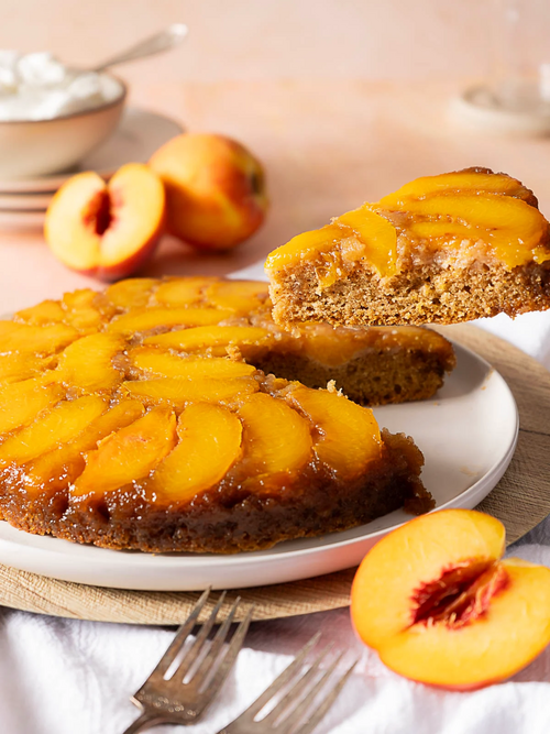 Gluten- Free Peach Upside Down Cake
