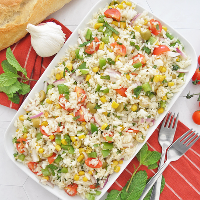 The Famous Rice Salad From The Canary Islands | Ensalada De Arroz Y Menta
