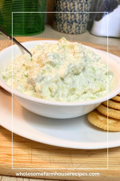 Creamy Cucumber Cream Cheese Dip