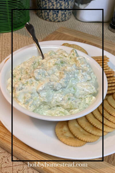 Creamy Garden Cucumber Dip With Fresh Dill