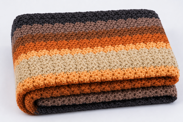 Crochet Sedge Stitch Baby Blanket 