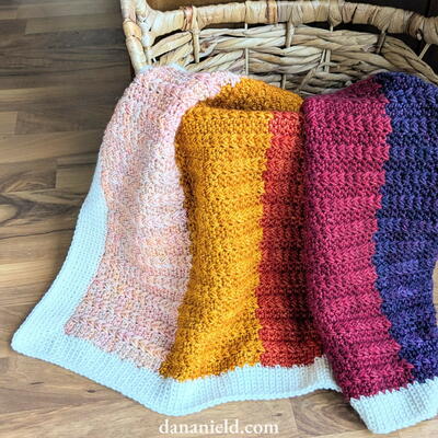 Sunset Fields Crochet Baby Blanket