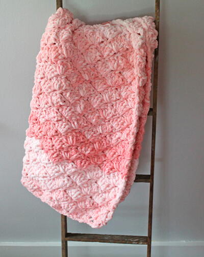 Pink Bubbles Baby Blanket